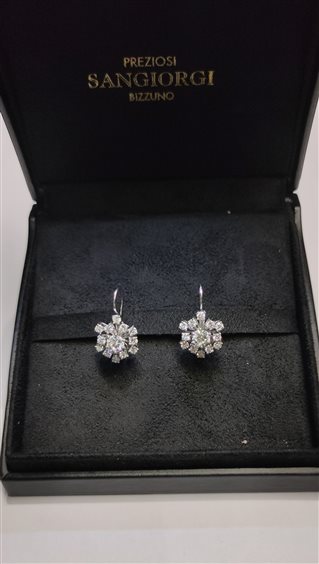 Orecchini Sangiorgi Preziosi Donna in Oro bianco Diamante 15012022-7 - 15012022-7